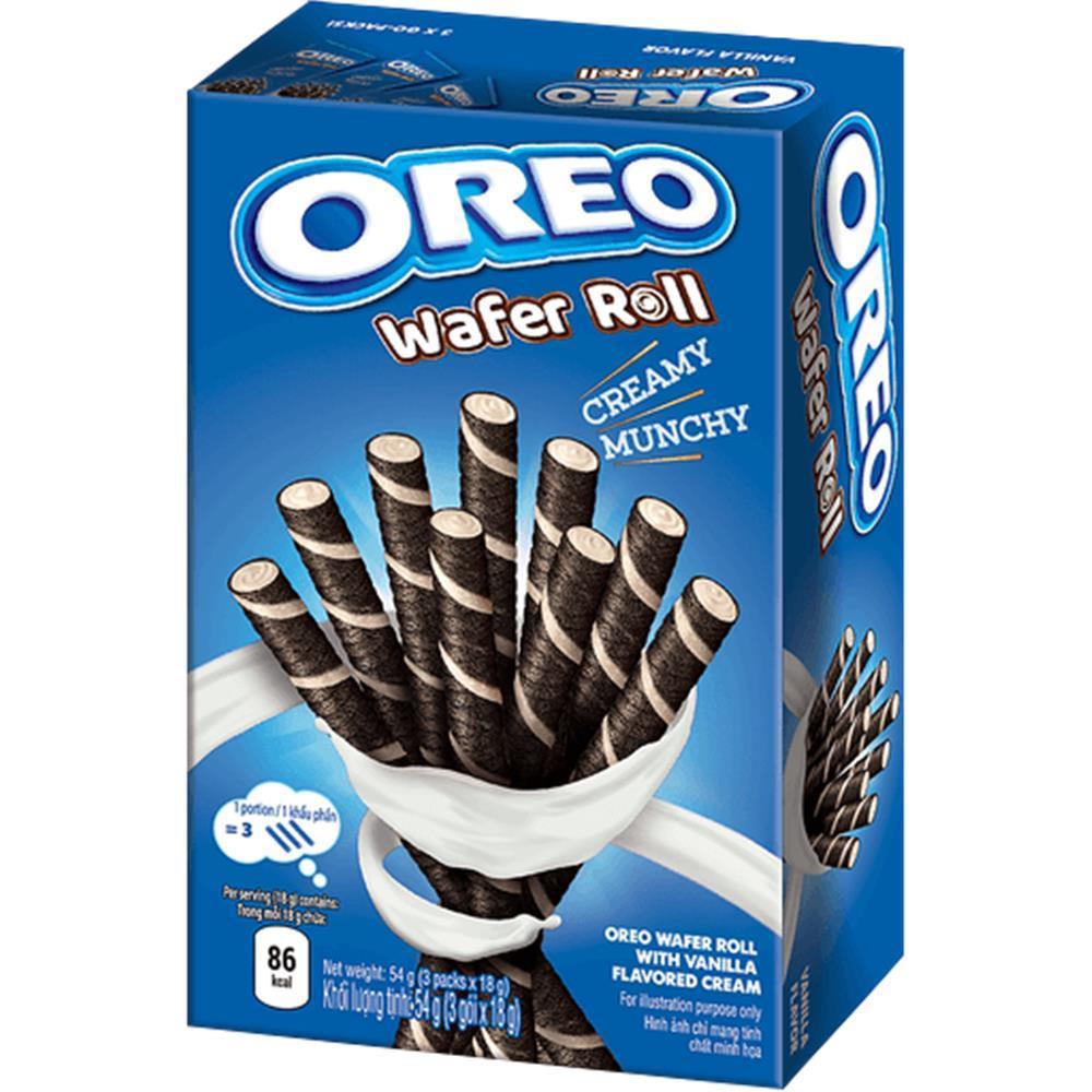 Oreo Wafer Roll Vanilla 54g 20er Pack International Trading Sweets